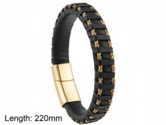 HY Wholesale Leather Jewelry Fashion Leather Bracelets-HY0114B212