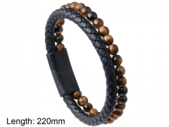 HY Wholesale Leather Jewelry Fashion Leather Bracelets-HY0114B186