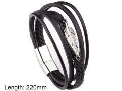 HY Wholesale Leather Jewelry Fashion Leather Bracelets-HY0114B185