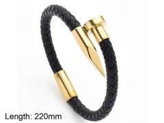 HY Wholesale Leather Jewelry Fashion Leather Bracelets-HY0114B193