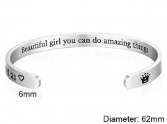HY Wholesale Bangle Stainless Steel 316L Jewelry Bangle-HY0107B070