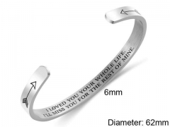 HY Wholesale Bangle Stainless Steel 316L Jewelry Bangle-HY0107B156