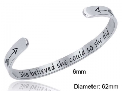 HY Wholesale Bangle Stainless Steel 316L Jewelry Bangle-HY0107B037