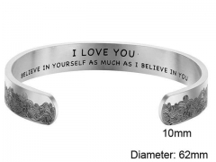 HY Wholesale Bangle Stainless Steel 316L Jewelry Bangle-HY0107B254