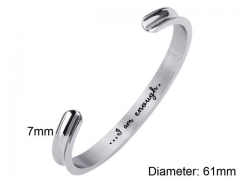 HY Wholesale Bangle Stainless Steel 316L Jewelry Bangle-HY0107B018