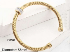 HY Wholesale Bangle Stainless Steel 316L Jewelry Bangle-HY0116B074