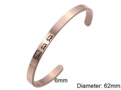 HY Wholesale Bangle Stainless Steel 316L Jewelry Bangle-HY0107B176