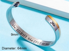 HY Wholesale Bangle Stainless Steel 316L Jewelry Bangle-HY0107B267