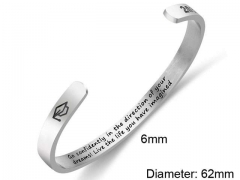 HY Wholesale Bangle Stainless Steel 316L Jewelry Bangle-HY0107B143