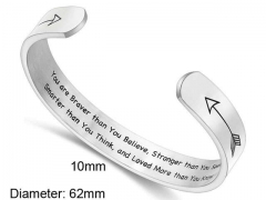 HY Wholesale Bangle Stainless Steel 316L Jewelry Bangle-HY0107B263