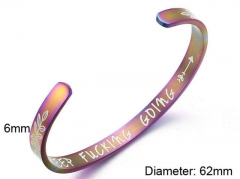HY Wholesale Bangle Stainless Steel 316L Jewelry Bangle-HY0107B069