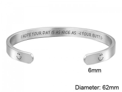 HY Wholesale Bangle Stainless Steel 316L Jewelry Bangle-HY0107B187