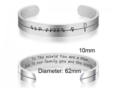 HY Wholesale Bangle Stainless Steel 316L Jewelry Bangle-HY0107B090