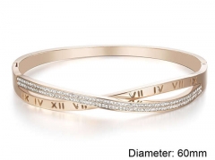HY Wholesale Bangle Stainless Steel 316L Jewelry Bangle-HY0107B043
