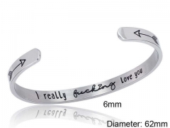 HY Wholesale Bangle Stainless Steel 316L Jewelry Bangle-HY0107B220