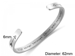 HY Wholesale Bangle Stainless Steel 316L Jewelry Bangle-HY0107B075