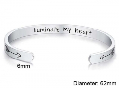 HY Wholesale Bangle Stainless Steel 316L Jewelry Bangle-HY0107B133