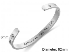 HY Wholesale Bangle Stainless Steel 316L Jewelry Bangle-HY0107B071