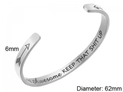 HY Wholesale Bangle Stainless Steel 316L Jewelry Bangle-HY0107B076