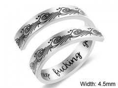 HY Wholesale Rings Jewelry 316L Stainless Steel Fashion Rings-HY0107R065