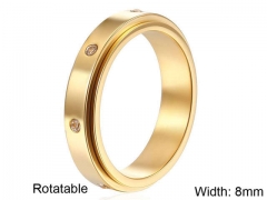 HY Wholesale Rings Jewelry 316L Stainless Steel Fashion Rings-HY0107R002