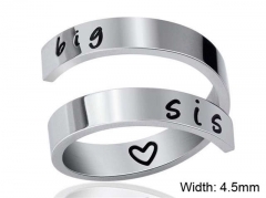 HY Wholesale Rings Jewelry 316L Stainless Steel Fashion Rings-HY0107R068