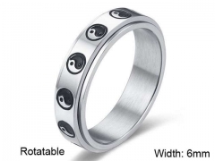HY Wholesale Rings Jewelry 316L Stainless Steel Fashion Rings-HY0107R021