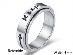 HY Wholesale Rings Jewelry 316L Stainless Steel Fashion Rings-HY0107R020