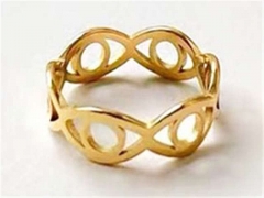 HY Wholesale Rings Jewelry 316L Stainless Steel Fashion Rings-HY0110R007