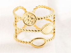 HY Wholesale Rings Jewelry 316L Stainless Steel Fashion Rings-HY0112R044