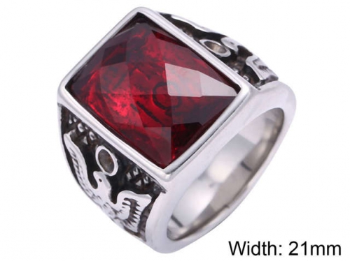 HY Wholesale Rings Jewelry 316L Stainless Steel Fashion Rings-HY0010R007