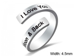 HY Wholesale Rings Jewelry 316L Stainless Steel Fashion Rings-HY0107R054