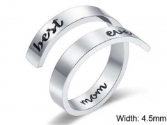 HY Wholesale Rings Jewelry 316L Stainless Steel Fashion Rings-HY0107R047
