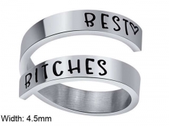 HY Wholesale Rings Jewelry 316L Stainless Steel Fashion Rings-HY0107R013