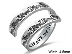 HY Wholesale Rings Jewelry 316L Stainless Steel Fashion Rings-HY0107R052