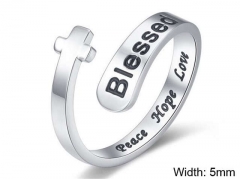 HY Wholesale Rings Jewelry 316L Stainless Steel Fashion Rings-HY0107R022