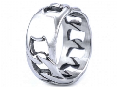 HY Wholesale Rings Jewelry 316L Stainless Steel Fashion Rings-HY0119R393
