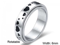 HY Wholesale Rings Jewelry 316L Stainless Steel Fashion Rings-HY0107R017