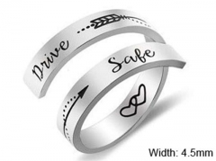 HY Wholesale Rings Jewelry 316L Stainless Steel Fashion Rings-HY0107R064