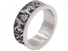 HY Wholesale Rings Jewelry 316L Stainless Steel Fashion Rings-HY0119R386
