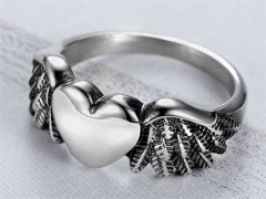 HY Wholesale Rings Jewelry 316L Stainless Steel Fashion Rings-HY0119R075