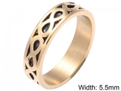 HY Wholesale Rings Jewelry 316L Stainless Steel Fashion Rings-HY0010R015