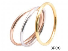 HY Wholesale Rings Jewelry 316L Stainless Steel Fashion Rings-HY0112R006