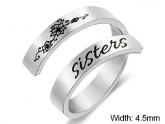 HY Wholesale Rings Jewelry 316L Stainless Steel Fashion Rings-HY0107R037