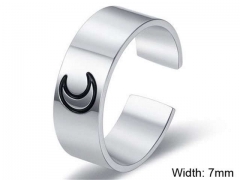 HY Wholesale Rings Jewelry 316L Stainless Steel Fashion Rings-HY0107R005