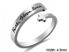 HY Wholesale Rings Jewelry 316L Stainless Steel Fashion Rings-HY0107R059