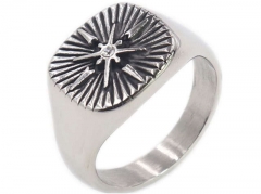 HY Wholesale Rings Jewelry 316L Stainless Steel Fashion Rings-HY0119R496