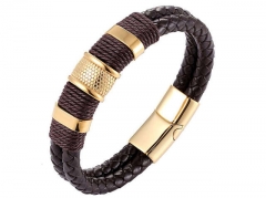 HY Wholesale Leather Jewelry Popular Leather Bracelets-HY0117B006