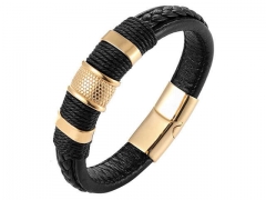 HY Wholesale Leather Jewelry Popular Leather Bracelets-HY0117B064