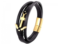 HY Wholesale Leather Jewelry Popular Leather Bracelets-HY0117B095